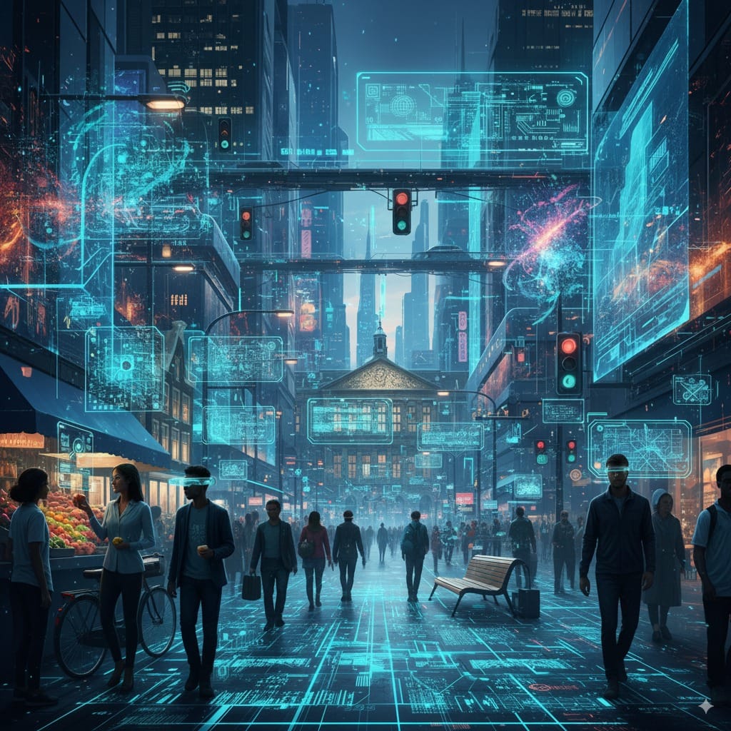 Mass intelligence immerses in physical reality